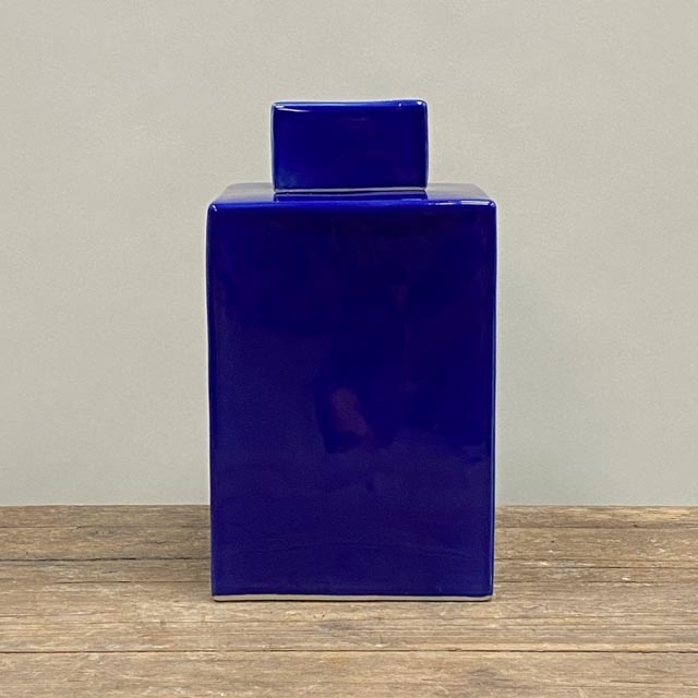 Square pot – dark blue