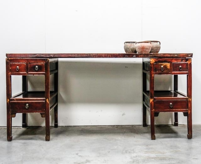 haag jogger Belastingbetaler Antiek rood Chinees bureau | Tafels - Andere | The Silk Road Collection