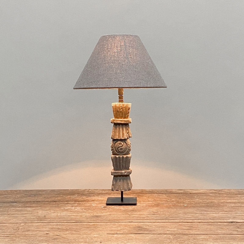 Antique architectural element table lamp