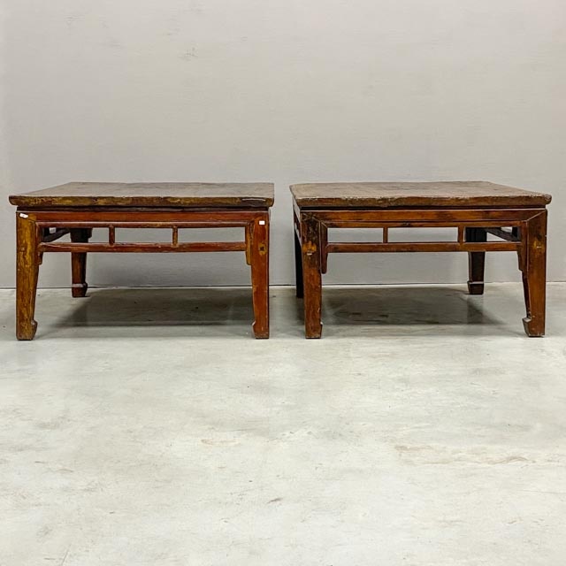 Pair of square coffee tables