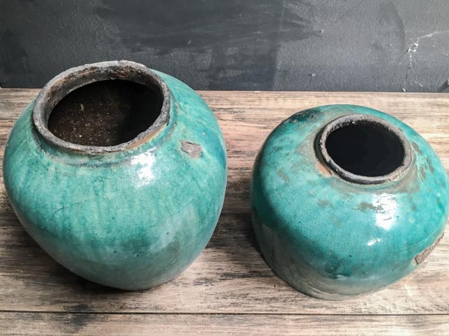 Grote antieke gemberpot Antieke potten | The Silk Road Collection