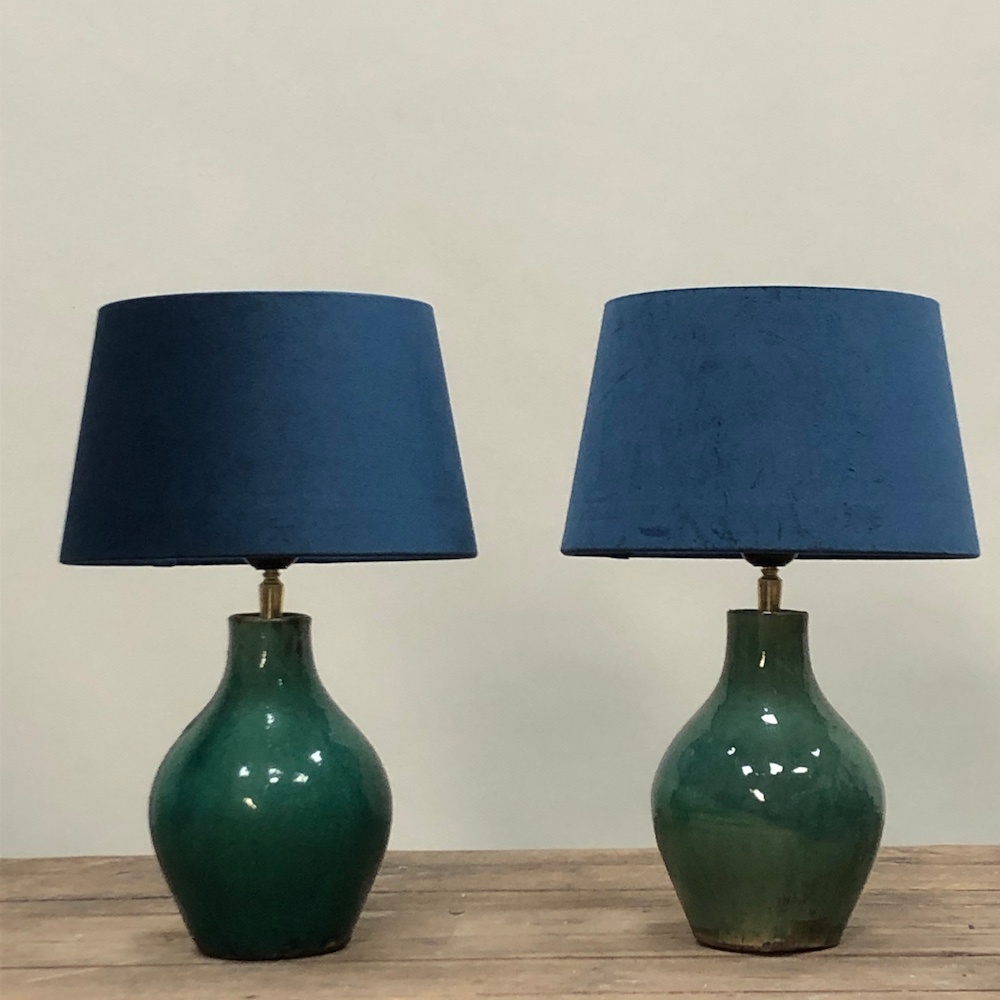 Green ceramic hotsell lamp base