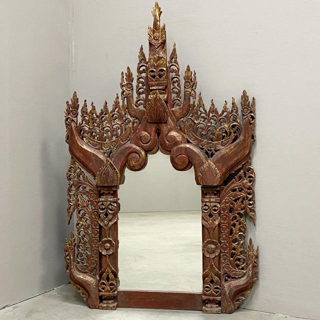 Large Thai wooden mirror