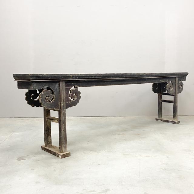 Extra long dark altar table