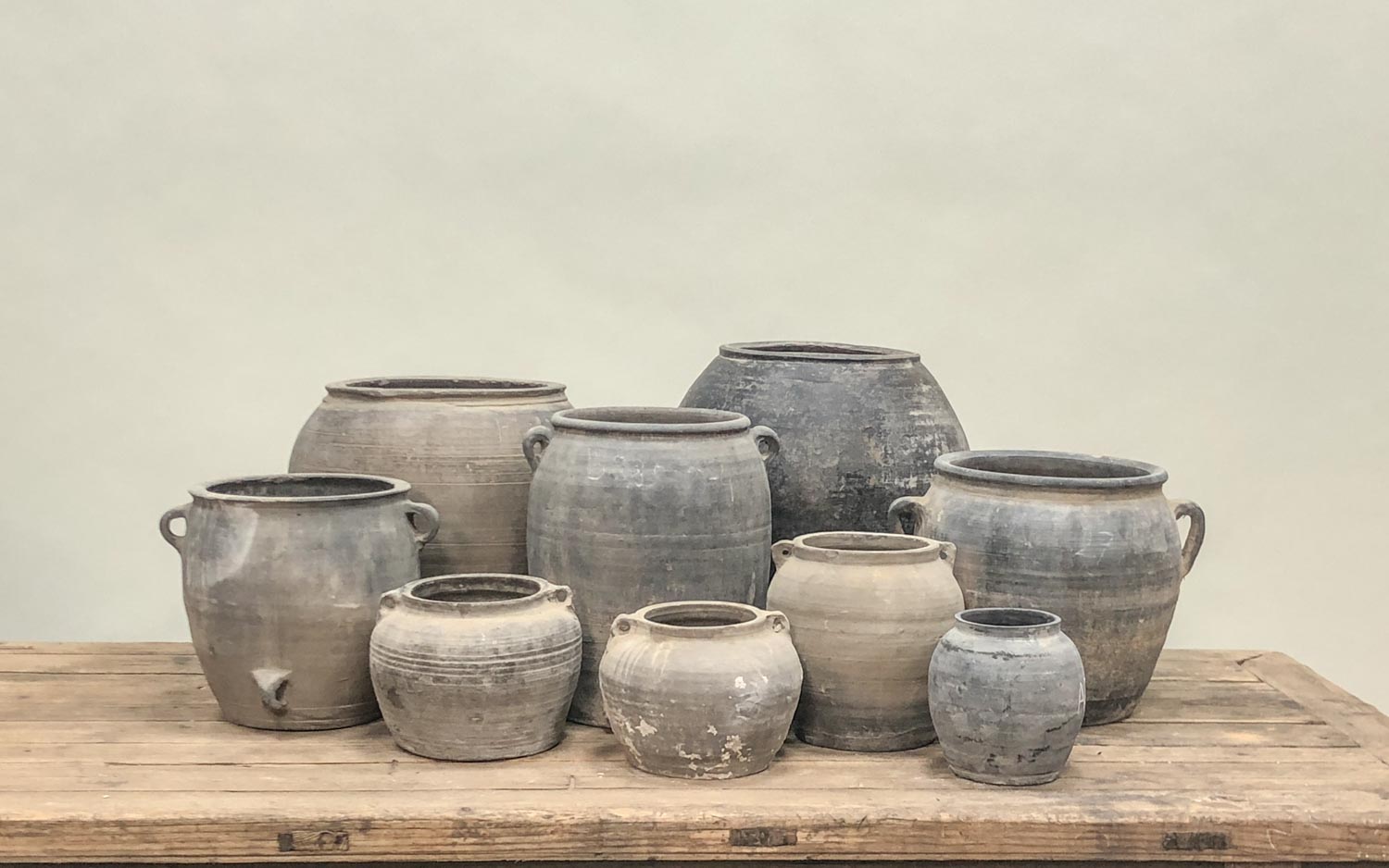 Weglaten Wasserette ideologie Op maat gemaakt landelijk aardewerk en ongeglazuurd grijs aardewerk | The  Silk Road Collection