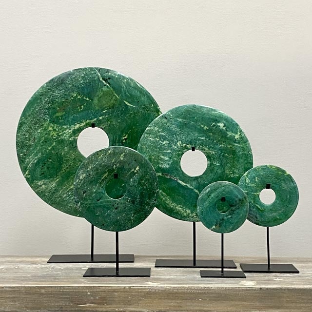 herinneringen Arrangement uitroepen Bi disc in bright hues of green | Decorations & Accessories | The Silk Road  Collection